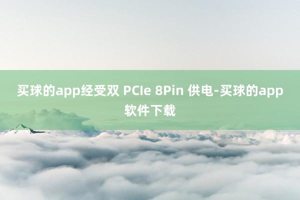 买球的app经受双 PCIe 8Pin 供电-买球的app软件下载