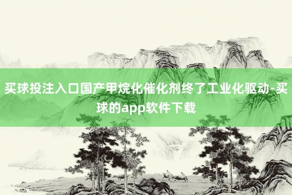 买球投注入口国产甲烷化催化剂终了工业化驱动-买球的app软件下载