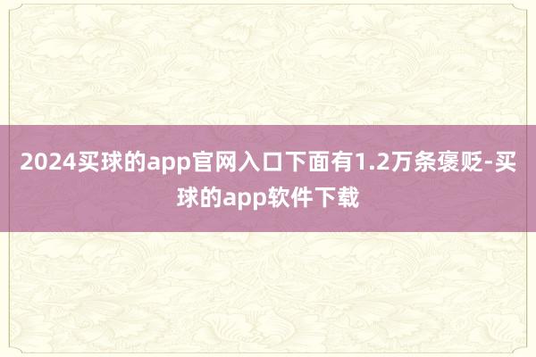 2024买球的app官网入口下面有1.2万条褒贬-买球的app软件下载