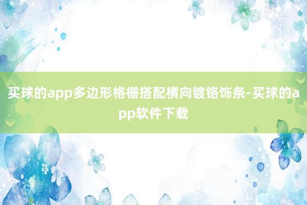 买球的app多边形格栅搭配横向镀铬饰条-买球的app软件下载